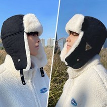 데일리룩 남녀공용 방한 퍼 소프트 귀달이모자 군밤 트루퍼햇