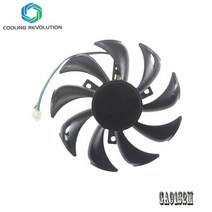 사파이어 사파이어 RX560 RX550 2G D5 그래픽 카드 냉각용 85MM GA91S2M DC12V 0.25A -PFTA 4 핀 그래픽 팬, 한개옵션0