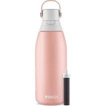 Brita 스테인리스 스틸 정수 필터 병 946.3 ml 32 온스 로즈, 32 oz_장미.
