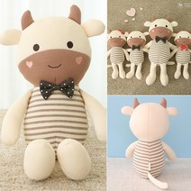 베베라온 오가닉 송아지 애착인형 송이B, 인형+베이지쇼핑백(공용)