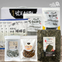 [명절선물] 완도 멸치 건어물 선물 세트 특산물 미역 다시마 돌김 실속 혼합 세트, 1개, 혼합세트 바다품은 종합06호