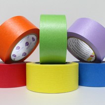 유로셀 마스킹테이프 - 30mm x 40M / 종이테이프/제본/프라모델/ 모자이크/미술재료, 760연그린(연한노랑): 30mm X40M