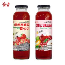 꽃샘 스트로베리아사이 600g +체리배퓨레 600g