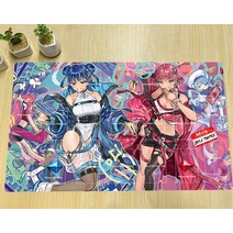 유희왕플레이매트 YuGiOh이블 트윈스 Kisikill amp Lilla 매트 TCG CCG 보드 트레이딩 카드 커스텀 마우스 패드 고무 데스크 존 가방, [03] QW0060316B
