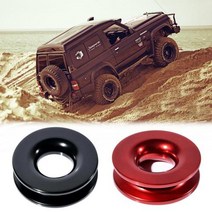 윈치 합성 로프 리프트 차량용 케이블 트레일러 스내치 복구 용 내구성 비상용 트럭 레드