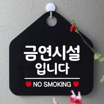 [바보사랑] 오픈 사무실 문 실내 걸이용 포맥스 화장실 금연 안내판 팻말 제작 286금연시, 옵션1:286금연시설입니다 / 옵션2:화이트판+문구골드헤어