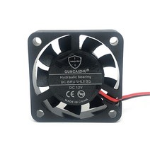 커스텀수냉 pc 쿨러 게이밍 12V 24V 40mm 40 cm 40x40x10mm 3D 프린터 그래픽 카드 냉각 팬 2 개/몫 유체, 01 5V_03 Fluid bearing 2pin