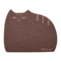 PGM*^몰아이캣 뚱냥이 모래매트 (브라운) 고양이 이발 발판 매트 용발^^췤pgm