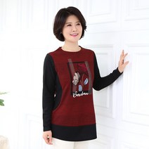 엄마옷 모슬린 액자 꽃 티셔츠 TS010115마담 미시옷 50대 중년여성의류 60대 엄마옷 빅사이즈 할머니옷 여성옷