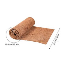 코코 라이너 시트 코코넛 팜 매트 절단 가능 바닥 매트 도어 매트 코이어 매트 코코넛 실크 롤 섬유 팜 카, 02 25x100x0.4cm