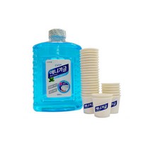 애니가글 대용량 스페아민트향 1.5L 6개+가글컵 720개 구강청정제, 1세트