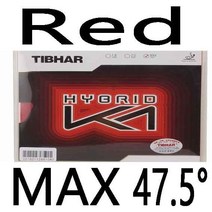 탁구 용 스폰지가있는 고무의 PALIO BLIT'Z PIPS, 01 Red MAX H47.5