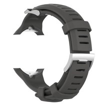 순토 다이빙컴퓨터시계 suunto d6 다이브d6i 노보d6i 줄루 100 새로운 품질 보증용 실리콘 시계 밴드 손목 스트랩 교체, 회색