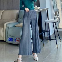 플리츠 팬츠 154 바지 주름 와이드 레그 봄 가을 여자 미우새 옷 학부모 룩 30대 40대 50대 60대 70대