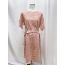 핑크 린넨 기본 원피스 (1001536)
