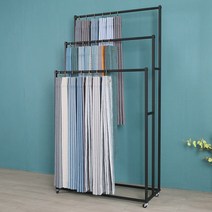 이불 진열대 커튼 거치대 침구 원단 행거 디피 매장, 상세이페이지 참고, 골드 [100cm 고리 30개]