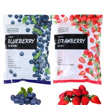 웰프레시 냉동 블루베리 캐나다산1kg+냉동 딸기 국내산 1kg 1세트
