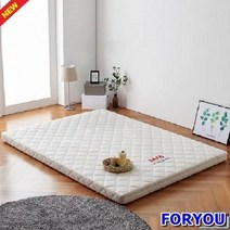 Foryou4900 보료매트리스 견면 목화 벨로아원단 퀸 통몰드 라텍스