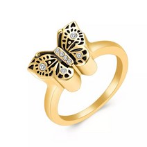반려동물장례용품 장례식 수의 유골XR0301-2 버터 플라이 Urn Memorial Finger Ring 인간/애완 동물 유골