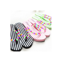 레인보우 비즈 쪼리 슬리퍼 바캉스 신발