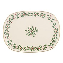 Lenox 홀리데이 타원형 플래터 큰 접시 830143, Oblong Platter