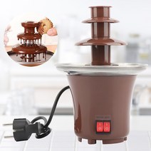 초코 중탕기 초콜릿 녹는 분수 퐁듀 가열 새로운 미니 초콜릿 분수 3 레이어 크리 에이 티브 디자인 초콜릿 녹는 난방 퐁듀 기계 DIY 미니 폭포 전골, CHINA