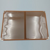 을지메뉴 모던아트 M사이즈 고급 메뉴판 제작, 1개, 고급2단 모던브라운