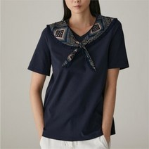 셀러허브 1 올리비아로렌 NC13 스카프패치티셔츠 VVCASXM5171