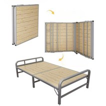 고시원침대 1인용 접이식 싱글침대 1인가구 자취방, 회색 너비 70CM