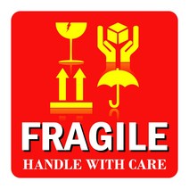 파손 취급 주의 스티커 영문 영어 소형 중형 대형 크기선택 500매 1천매 배송 운반 배달 주의 표시 라벨 스티커 시링 실링 fragile sticker, ▶hsEnT (정사각), ▶500개-9x9cm