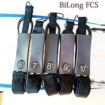 서핑 리쉬 보드 가죽 끈 분실 방지 이중 회전 직선 안전 로프 수상 스포츠 패들 보드, 10피트 7mm
