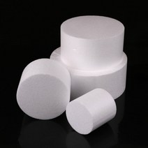케이크 모형 케익 스티로폼 원형 높이 6cm, 2호-지름18cm-높이6cm