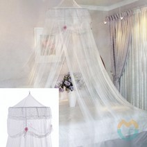 굿마켓 캐노피 모기장 화이트 프레임모기장 퀸침대모기장