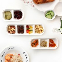 2P 반찬 그릇 나눔 트레이 소스 그릇 소스볼 2칸접시 3칸접시 4칸접시 칸칸접시 버터그릇 안주그릇 분할그릇 서빙 식기 2구 3구 4구, 2절 2P
