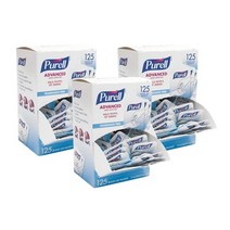 Purell 일회용 세정제 퓨렐 휴대용 여행용손세정제 등교용손청결제 일회용퓨렐 1.2mL 125개 3통, 기본옵션