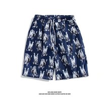 M-3XL 남성용 하와이안 휴가 스타일 반바지 캐주얼 편안한 꽃 반바지 K101