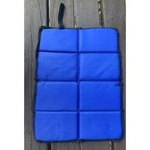 1+1 접이식 가벼운 소형 공원 등산 낚시 캠핑 휴대용 1인 폴딩 방수 미니 방석, 블루