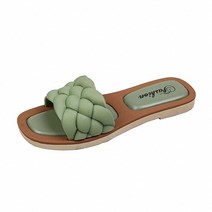 샌들 여성 오픈 토 워킹 솔리드 컬러 신발 짠 비치 슬리퍼 홀리데이 Chaussure Femme