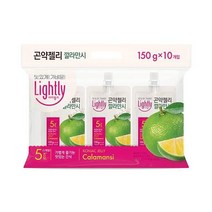 청정원 달달구리 라이틀리 곤약젤리 깔라만시 간편식 150g 10개입 쫀득쫀득 야식 어른 회사간식, 25세트