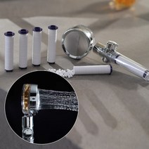 TV홈쇼핑 터보 회오리 샤워기- 샤워필터 녹찌꺼기 염소제거 수압조절 스톱버튼, 1세트