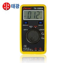일음쇼핑^*n태광전자-디지털테스터기 TK-3300A Max500V (1EA) 테스터 측정 테스트 저항 회로시험 멀티메타 트랜지스터일음medi*^, ab*^선택없는