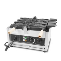 업소용 카페 와플기계 크로플메이커 오픈 입 스크림 붕어빵 물고기 모양 콘, 220v, 에게