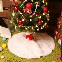 아트박스/파티해 크리스마스 트리 스커트 (화이트) 75cm, 본품