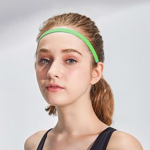 WAVAVA 스포츠 헤어 밴드 머리띠 땀흘림방지, 블랙