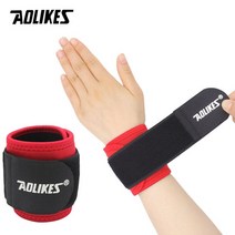 손목 보호대 아대 Aolikes 1pcs 조절 가능한 지원 중괄호 브랜드 밴드 63, 빨간색과 검은색