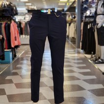 루이까스텔 가을 남성 골프 솔리드 슬림 뒤오비밴드 구찌포인트 골프 바지 3MCPT951 네이비 루이777