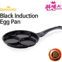 퀸센스 국산 인덕션 에그팬 후라이팬 3구 24cm