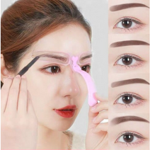 눈썹그리기 가이드 틀 여자 남자 눈썹모양 그리기 남자눈썹화장 대칭 정리, 혼합색상, 1개
