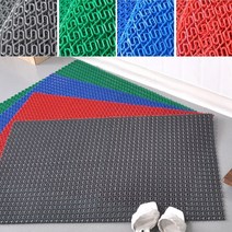 눈비 물기 이물질제거 논슬립 현관조립 배수매트 내구성 건물입구 추천 편의점 가성비, 그린