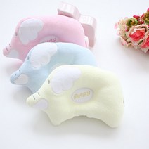 [거베비] 아기 신생아 코끼리 짱구베개, 블루